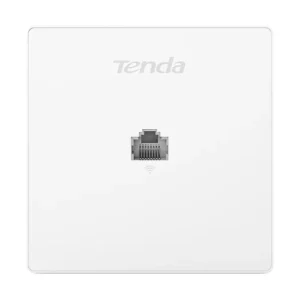 Tenda W12 AC1200 Mbps Wireless Dual Band Gigabit White In-Wall Access Point