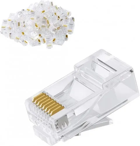 D-Link CAT6 RJ45 Connector UTP 8P8C Ethernet Plug (100 Pcs/Box)